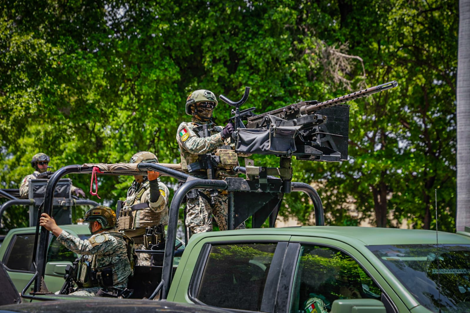 Seguridad alrededor de palacio de gobierno con fuerzas especiales del ejército