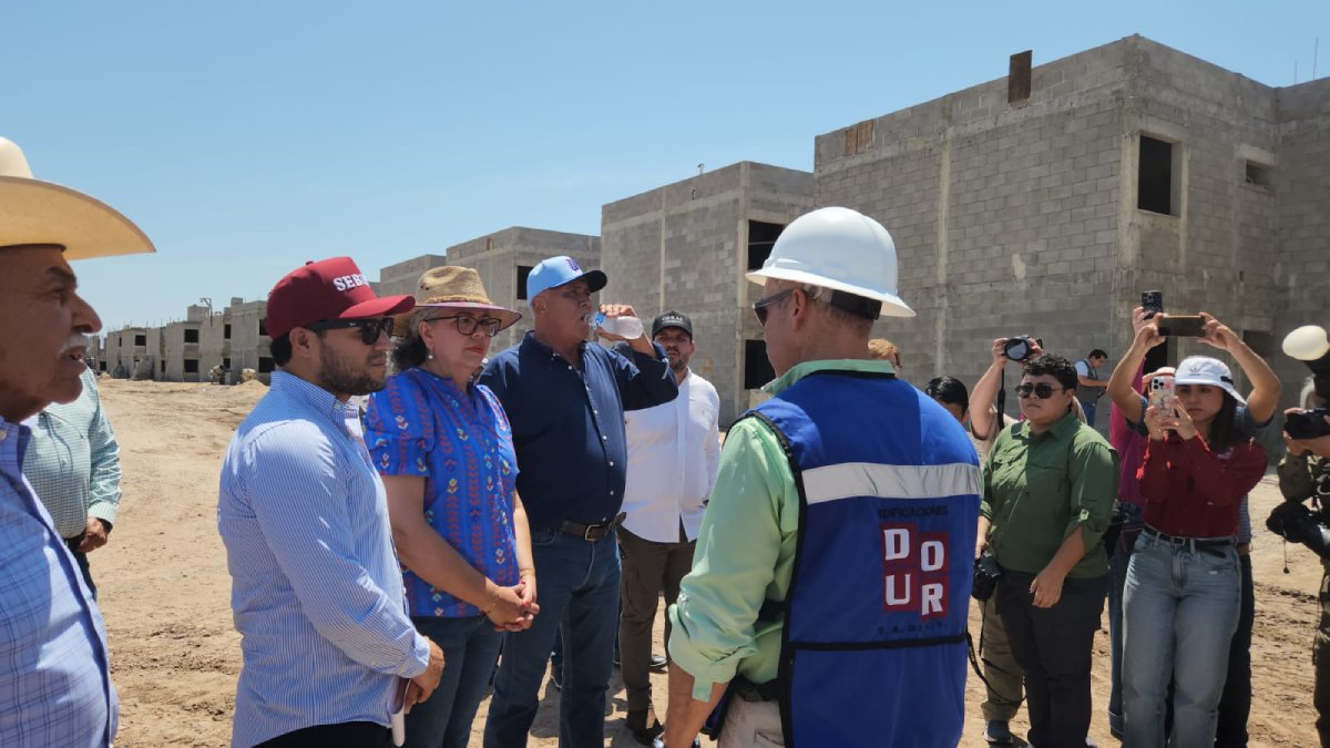 supervisa gobernadora de sinaloa viviendas del bienestar en el fuerte sin