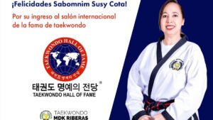susana cota es entronizada al salon internacional de la fama del taekwondo en eu felicidad
