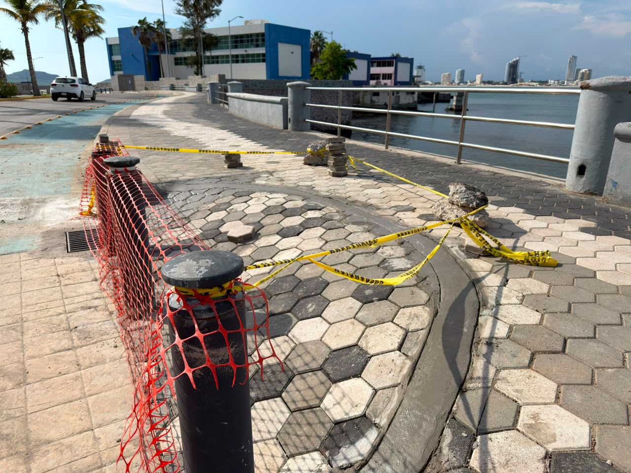 Tramo reparado del Malecón de Mazatlán