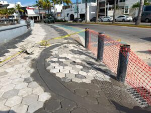Tramo reparado del Malecón de Mazatlán