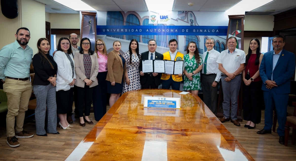UAS y Club de Leones Culiacán Rosales AC firman convenio de colaboración