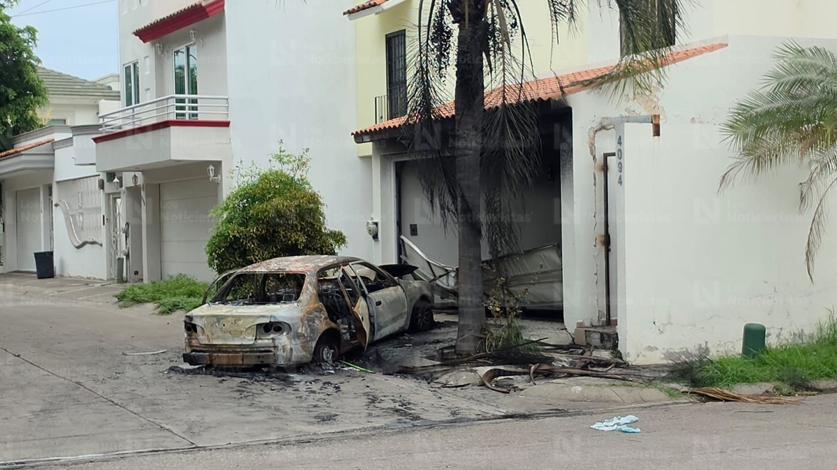 vandalizan domicilio y queman un carro en camino real de culiacan sin