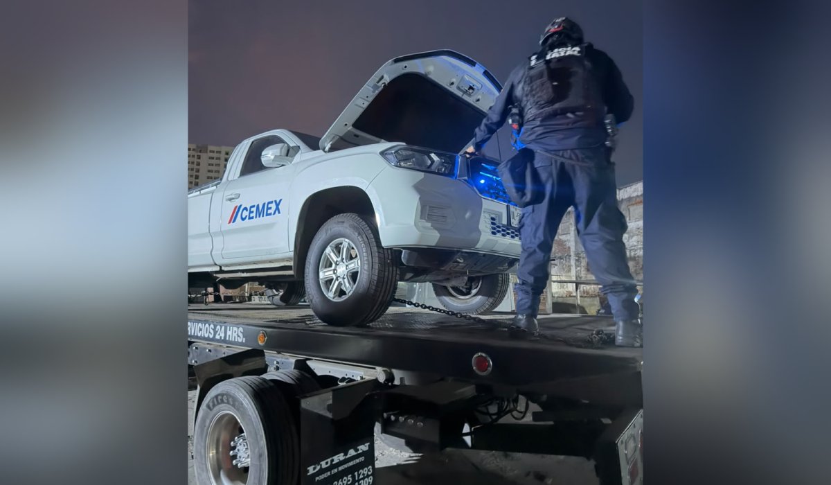 Vehículo asegurado en Mazatlán