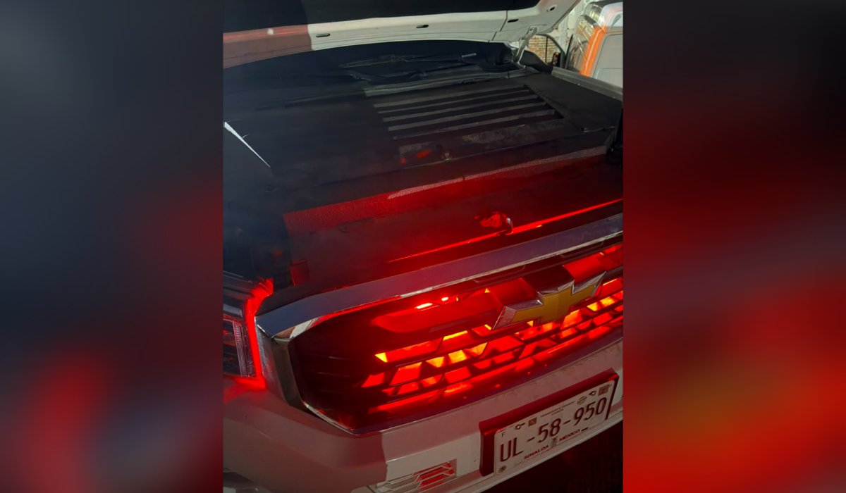 Vehículo asegurado en Mazatlán
