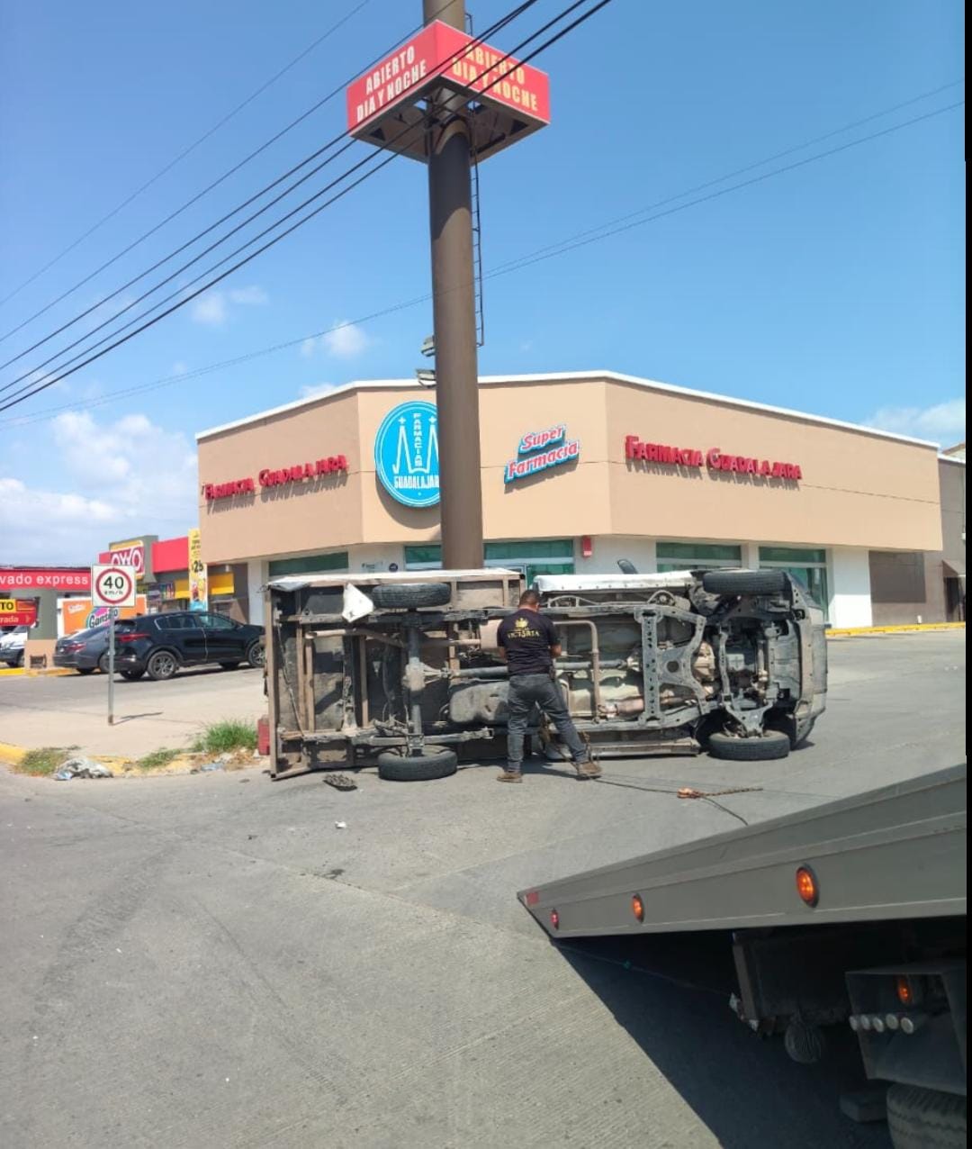 Volcadura en Los Mochis