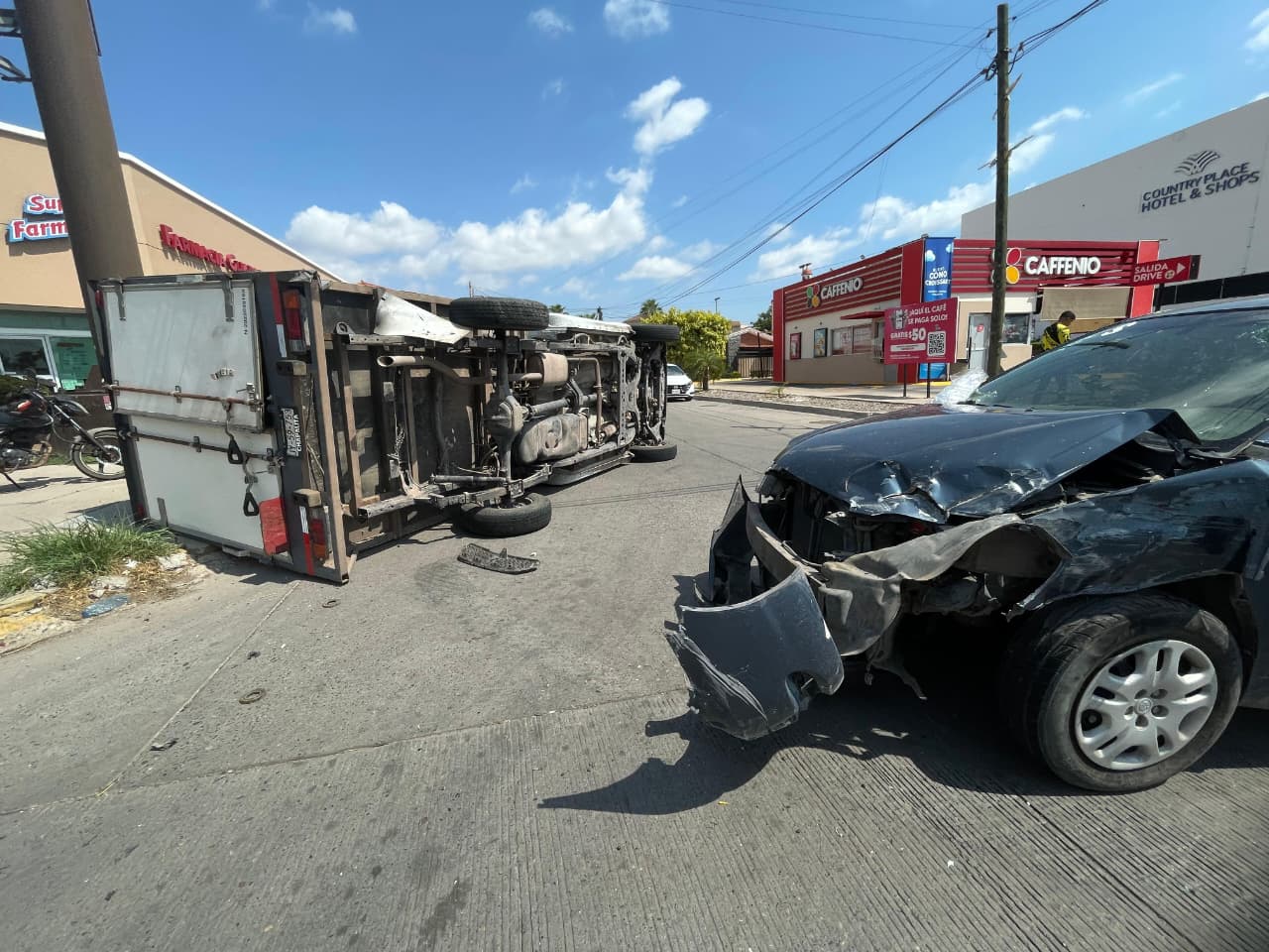 Volcadura en Los Mochis