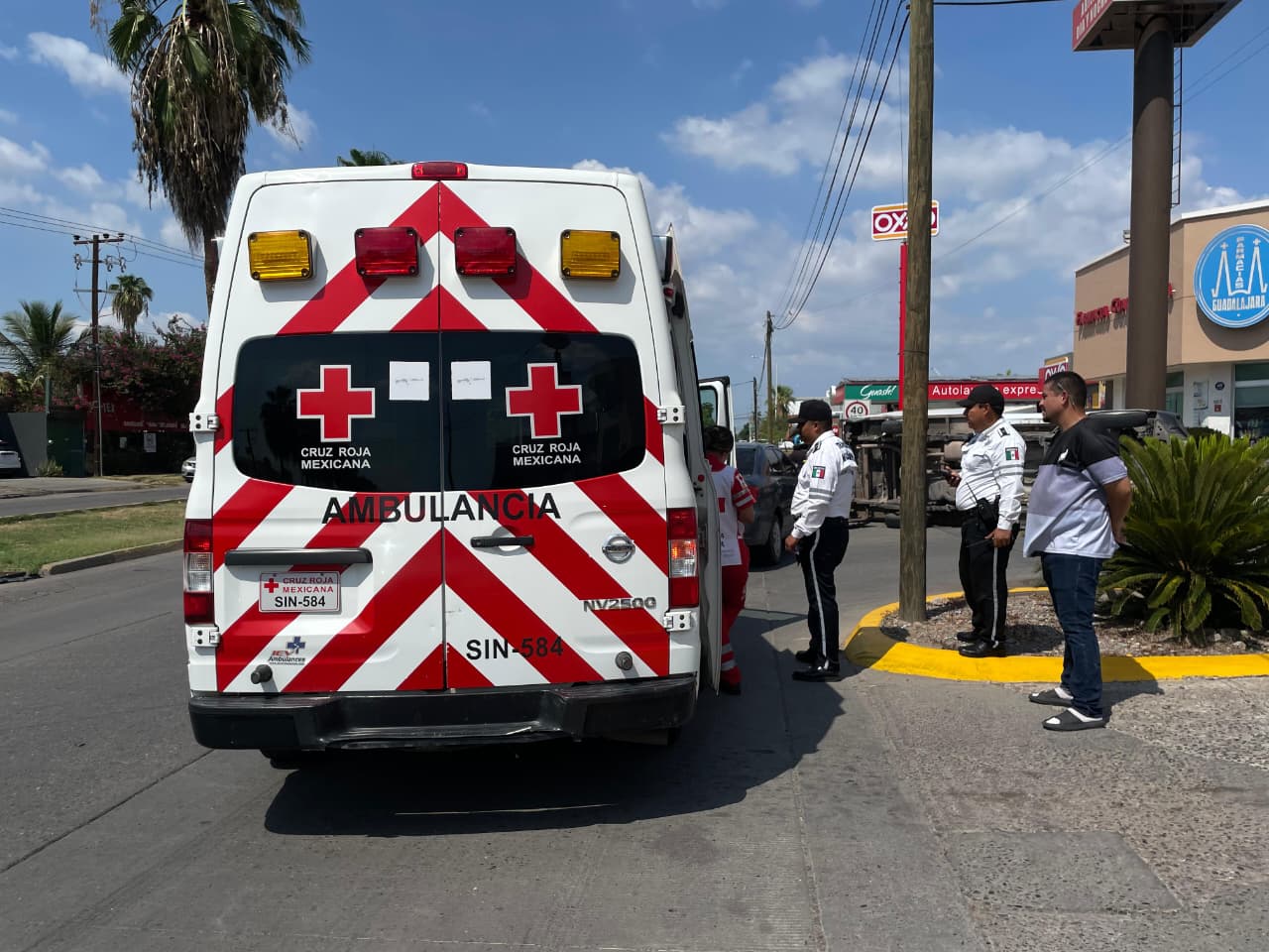 Volcadura en Los Mochis