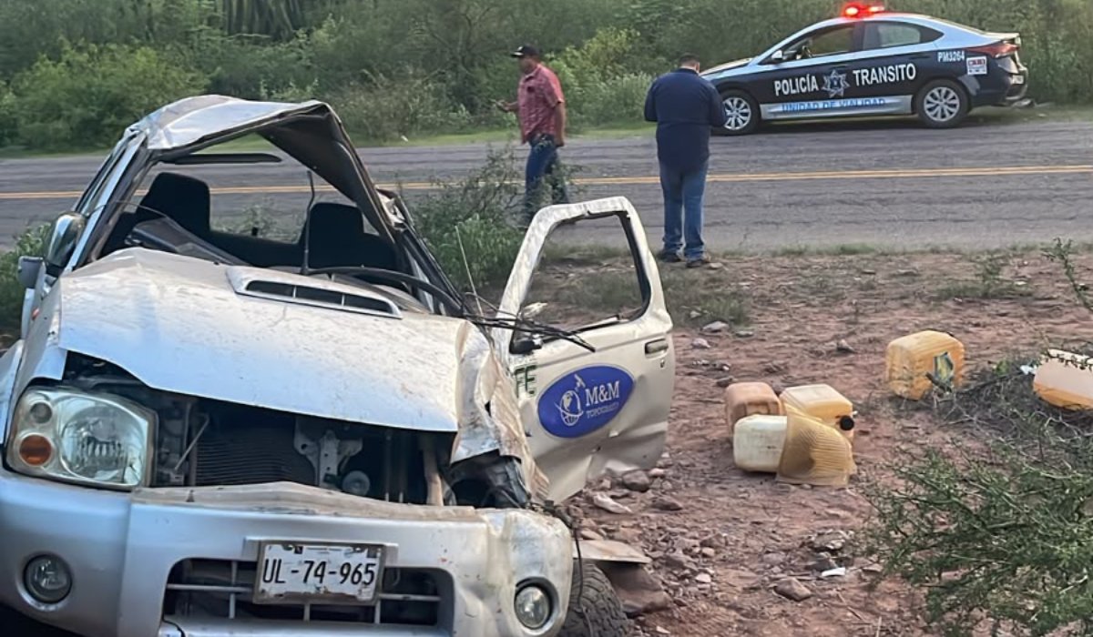 Volcadura en Tabelojeca, Ahome, deja un muerto y dos lesionados