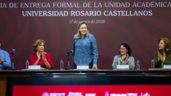 Yeraldine Bonilla hace entrega oficial de la Universidad Nacional Rosario Castellanos sede Culiacán, a autoridades federales