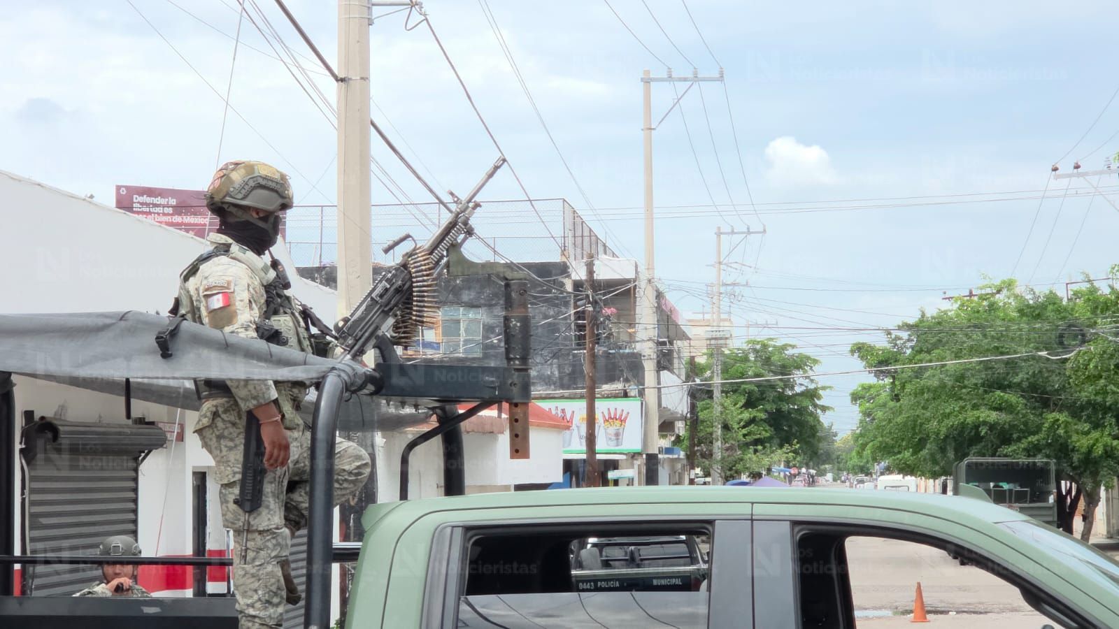 Operativo en el centro de Culiacán