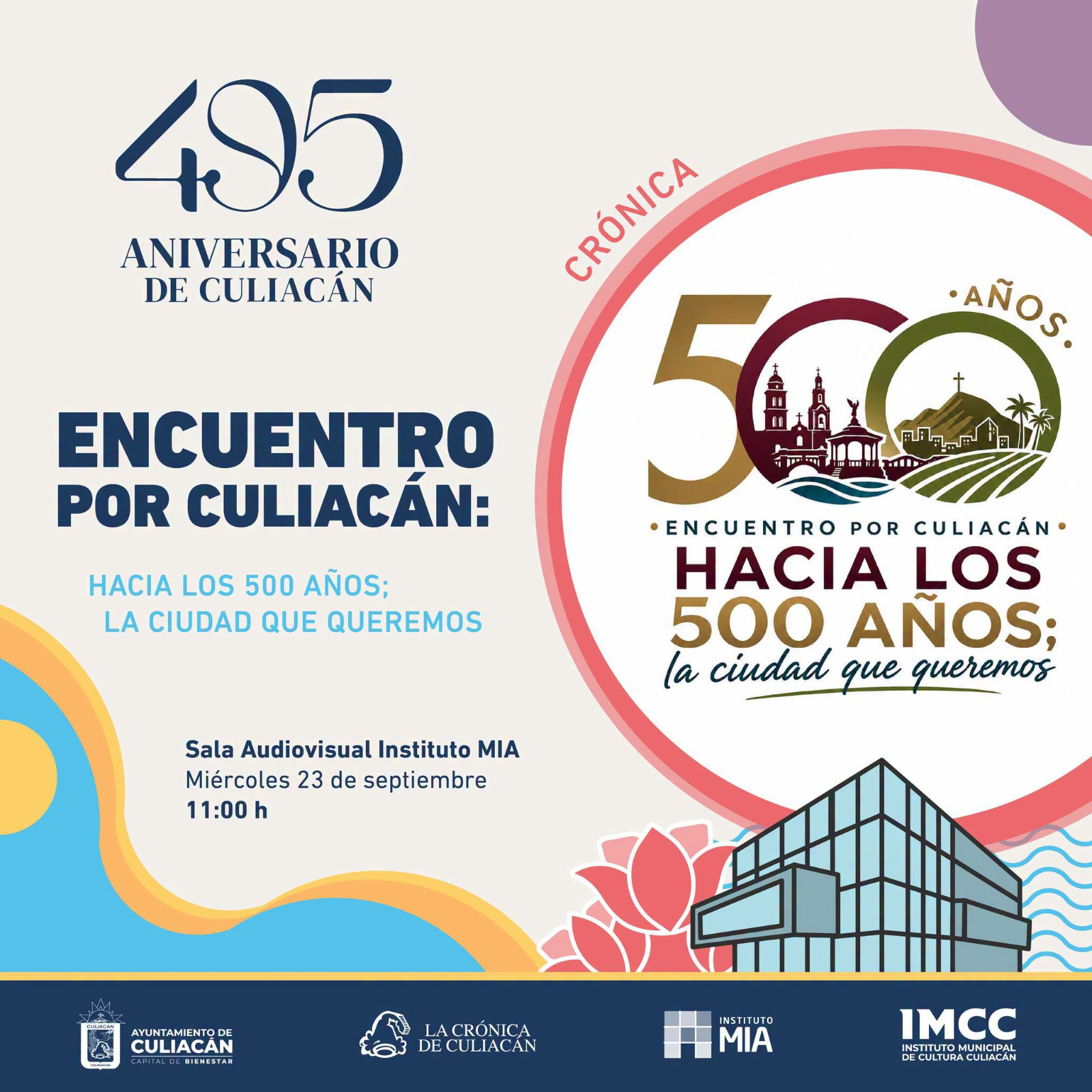 Arrancan festejos por el 495 aniversario de Culiacán con 81 actividades y cerca de 500 artistas