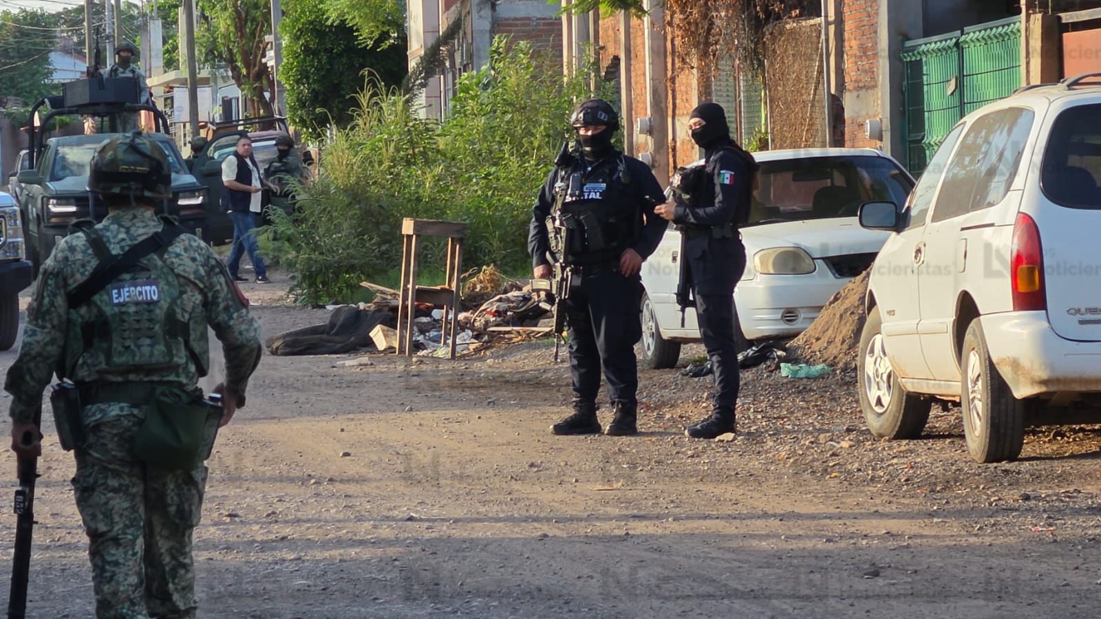 Atacan a policia en Aguaruto en Culiacán