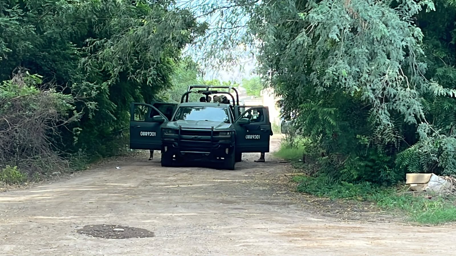 Autoridades federales continúan resguardando el domicilio asegurado en Guasave, Sinaloa