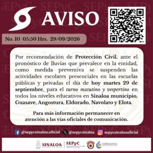 Aviso suspensión de clases