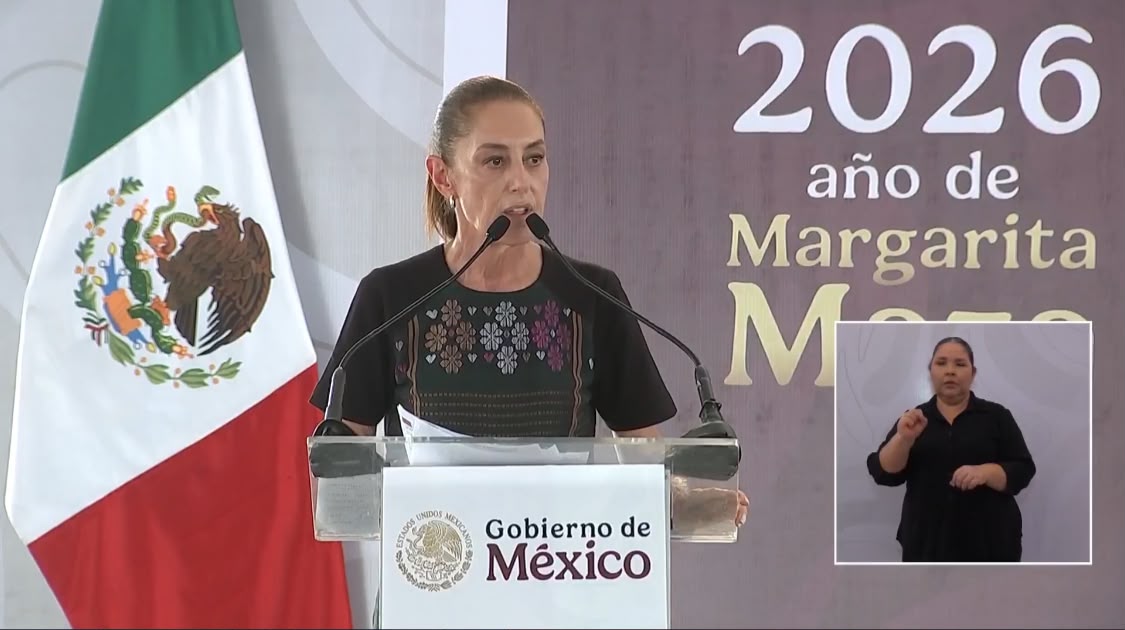 Claudia Sheinbaum en evento en Culiacán, Sinaloa