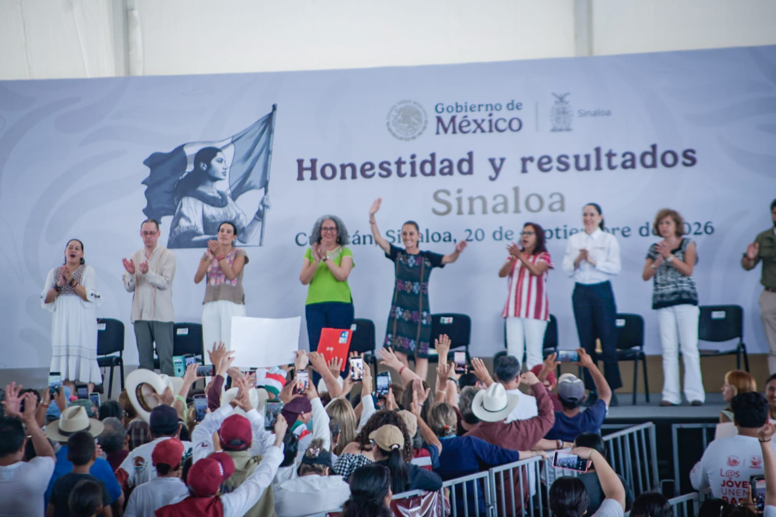 Claudia Sheinbaum presenta su segundo informe en Culiacán, Sinaloa