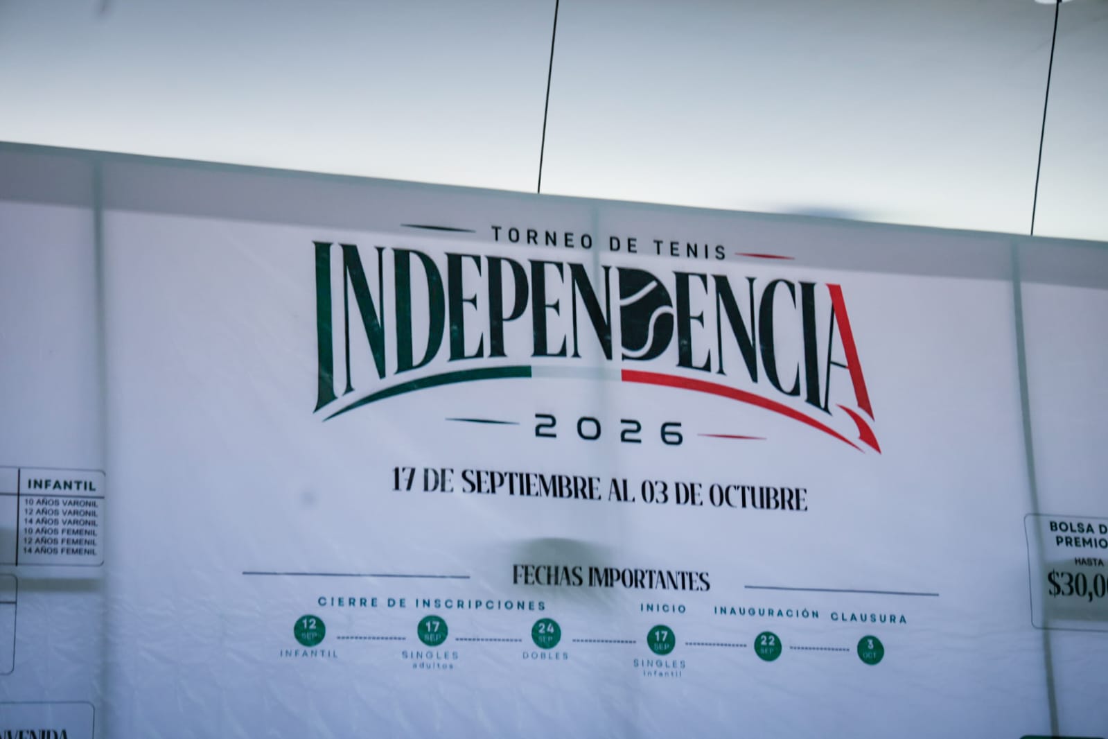 Country Club Culiacán Invita a su Torneo de Tenis Independencia 2026