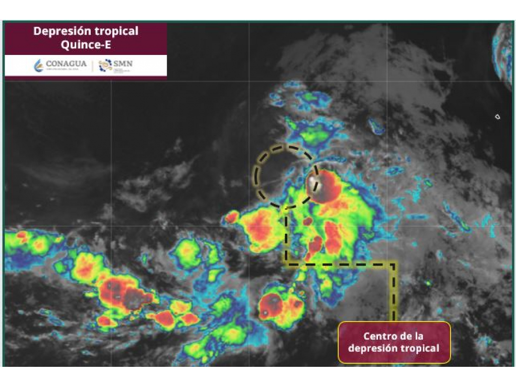 Depresión tropical este lunes