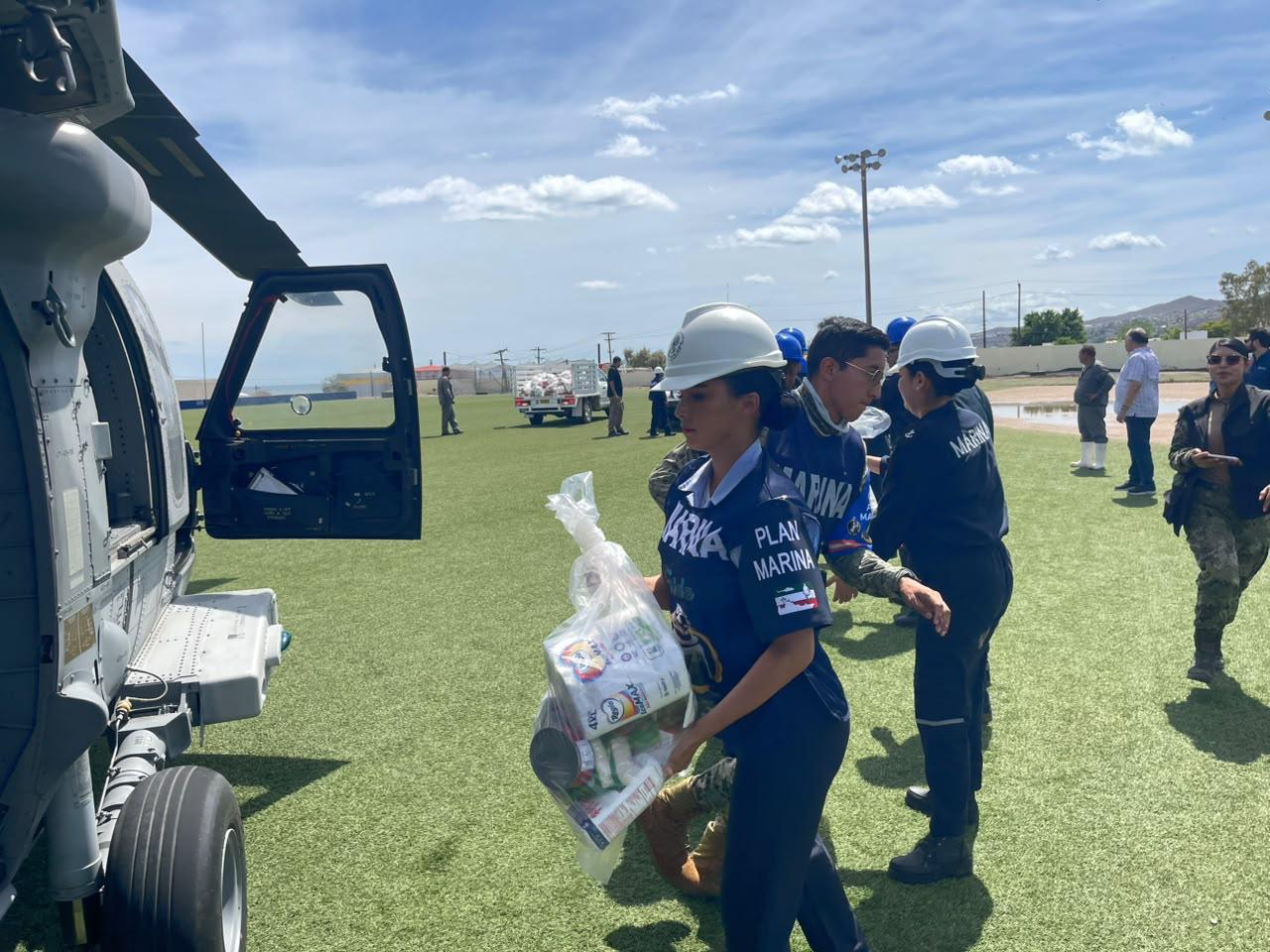 Desde Mazatlán, Sinaloa, zarpa ayuda para damnificados de Polo en Baja California Sur
