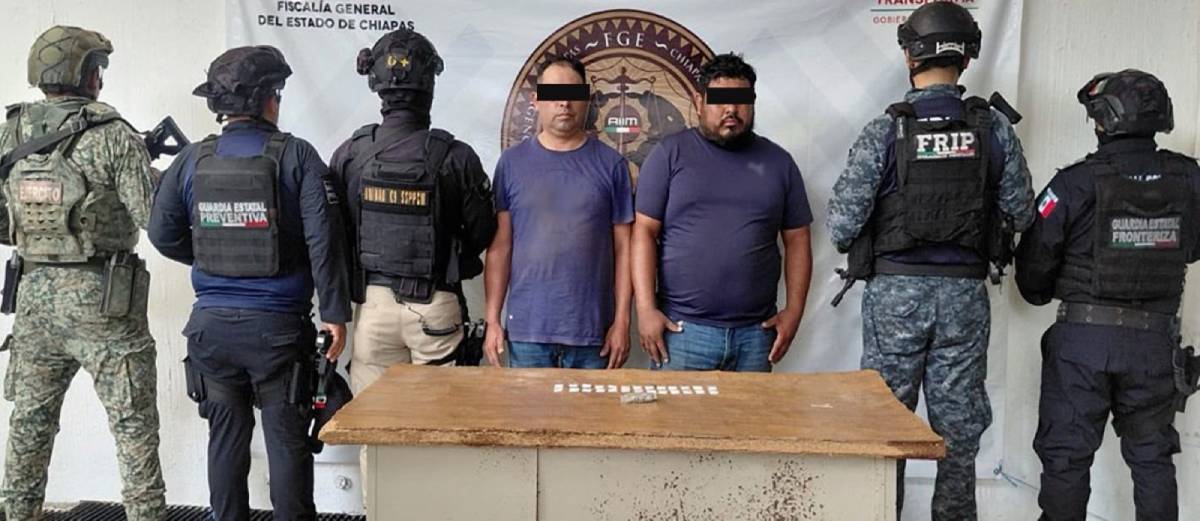 Detienen a 57 personas y aseguran más de 5 mil dosis de droga en Chiapas