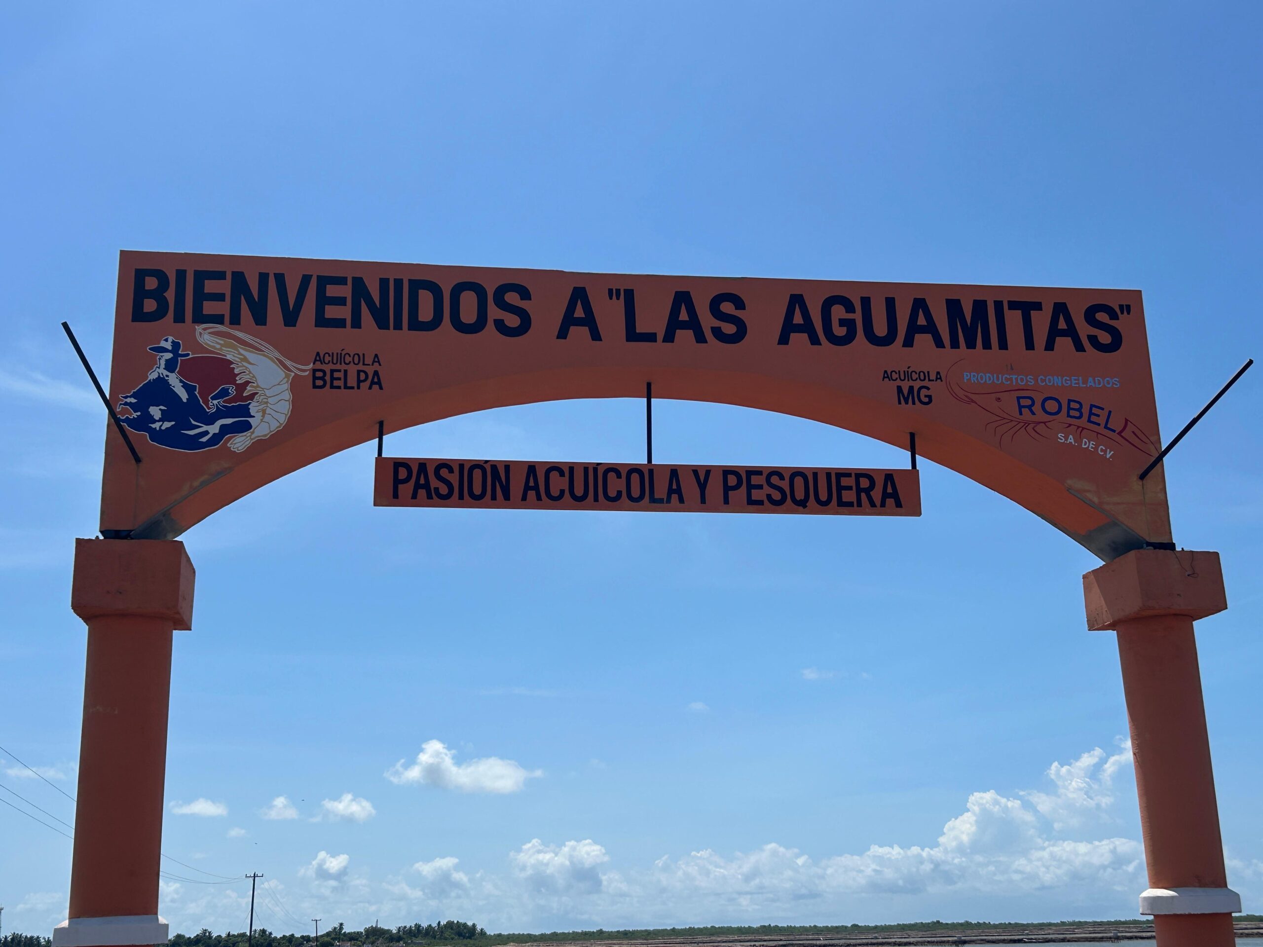 Entrada al campo pesquero Las Aguamitas
