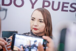 Fiscal de Sinaloa, Claudia Zulema Sánchez en entrevista.