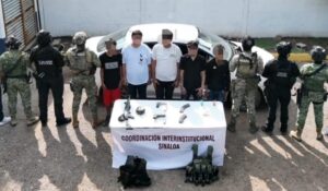 Fueron cinco los detenidos tras operativo en el ejido San Manuel de Culiacán