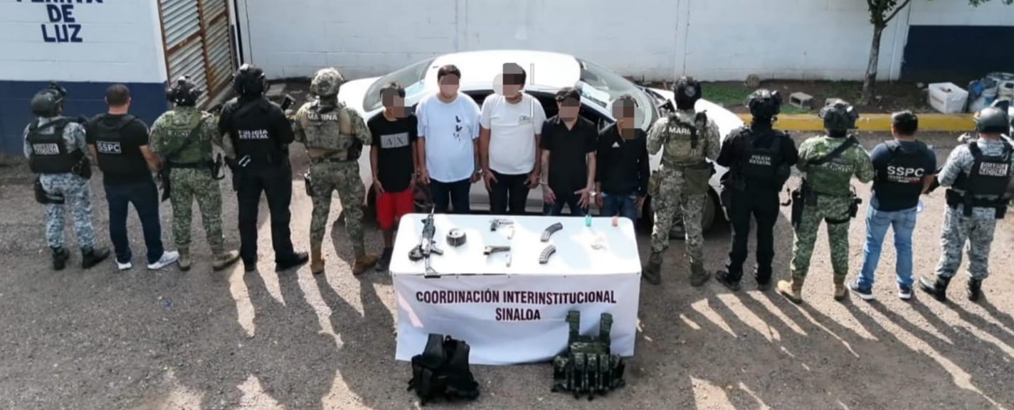 Fueron cinco los detenidos tras operativo en el ejido San Manuel de Culiacán