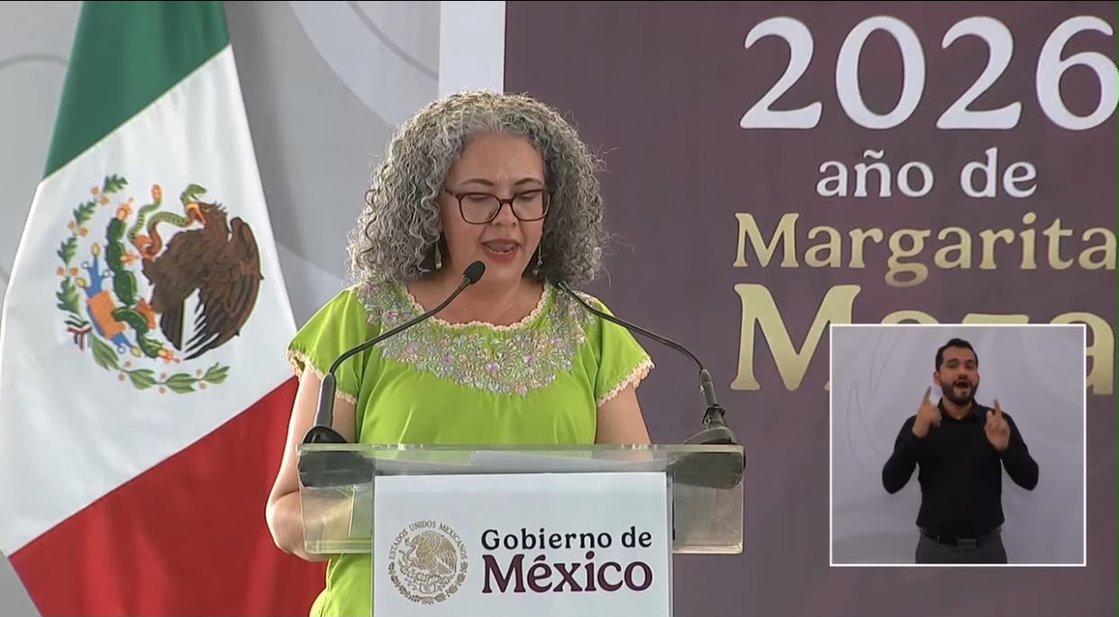 Graciela Dominguez Nava en evento de Claudia Sheinbaum
