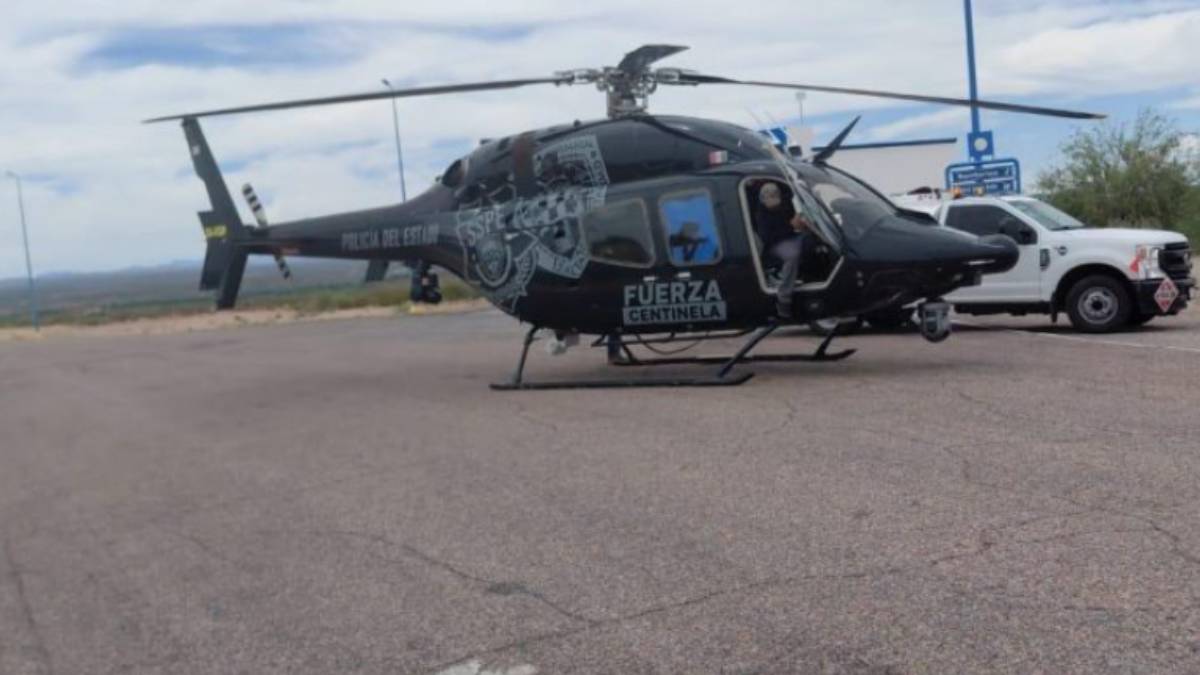Helicóptero de la SSP de Chihuahua es atacado a balazos en Ojinaga