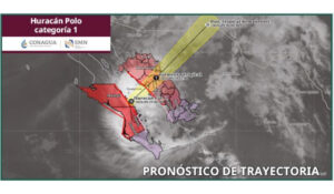 Huracán ‘Polo’ amenaza al norte de Sinaloa, dejará lluvias intensas, peligrosos vientos y oleaje de hasta 3 metros