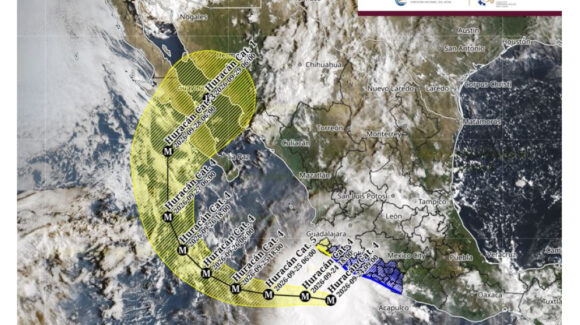 Polo cambia de trayectoria y apunta a BCS: baja a categoría 4, pero recurvará hacia tierra y sigue siendo peligroso