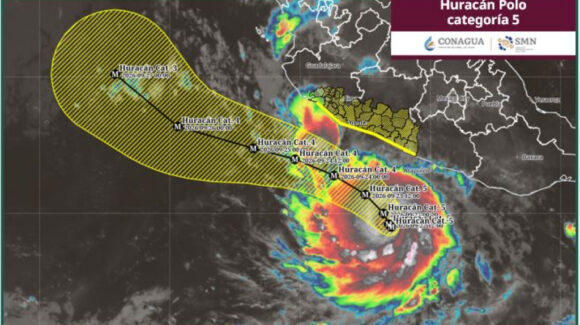 Huracanes 2026: “Polo” ya es categoría 5, intensifica lluvias en Sinaloa; se prevén tormentas y oleaje elevado