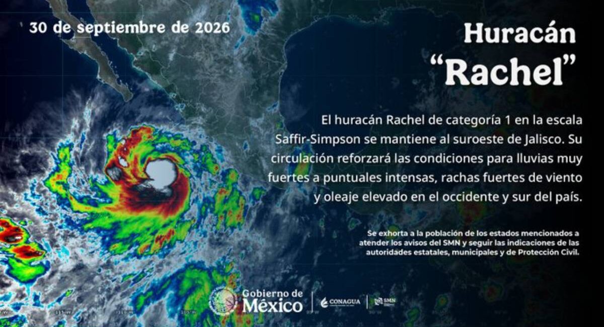 Suspenden clases en Jalisco por lluvias del huracán ‘Rachel’