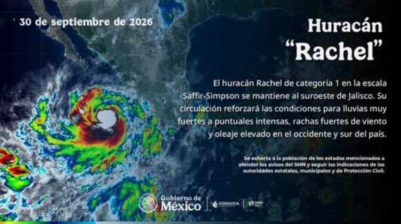 Suspenden clases en Jalisco por lluvias del huracán ‘Rachel’