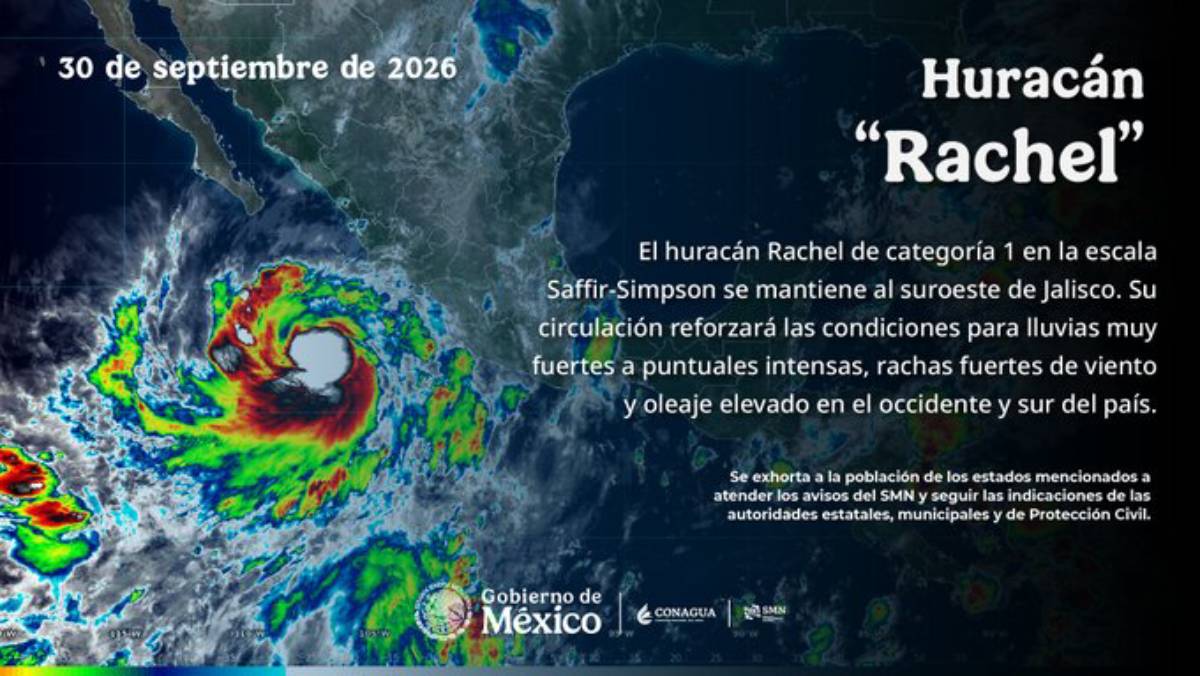 Suspenden clases en Jalisco por lluvias del huracán ‘Rachel’
