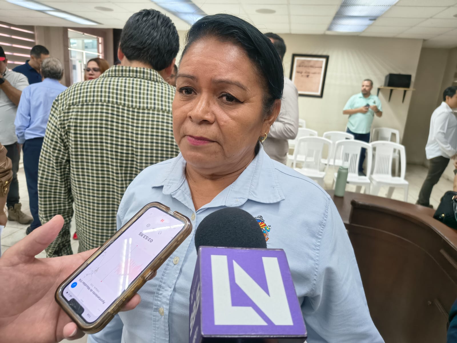 Laura Elena Tirado Aguilar, secretaria general del Sindicato de Trabajadores al Servicio del Ayuntamiento de Mazatlán