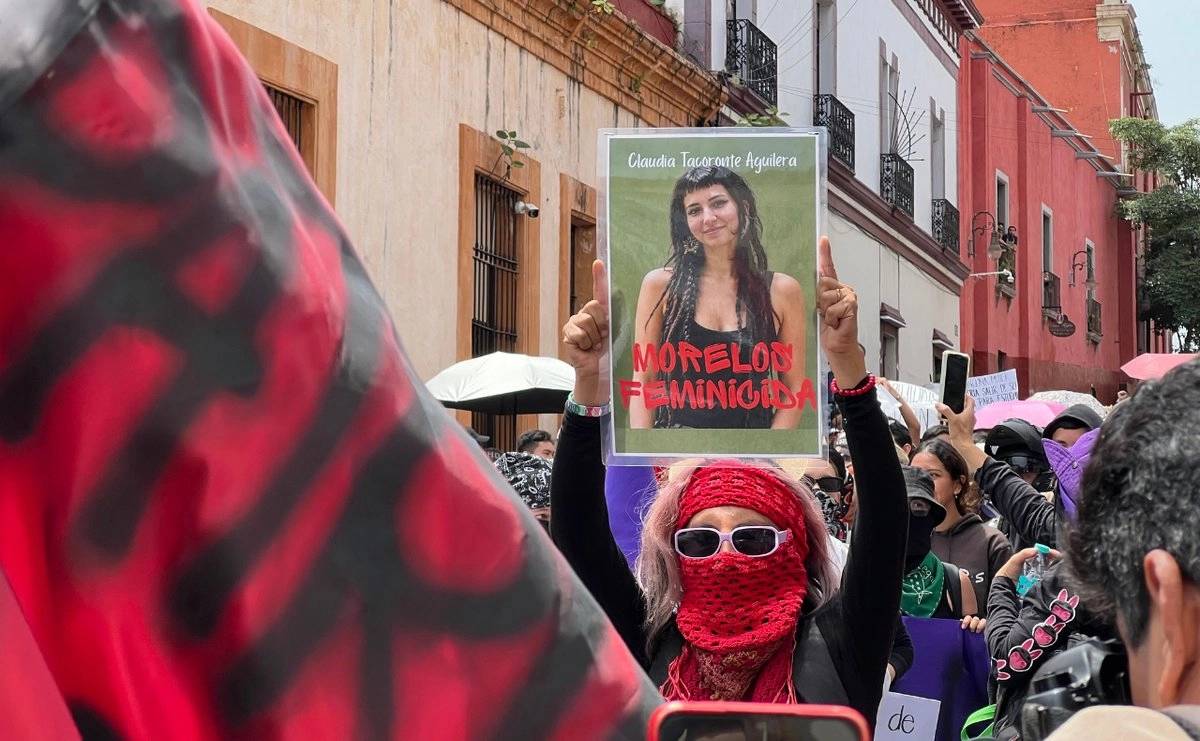 Marcha en Morelos para exigir justicia por el feminicidio de la estudiante española