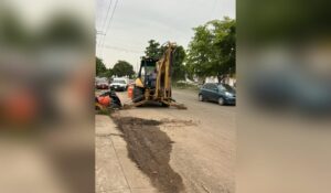 Realizan cierre en la avenida Benjamín Hill, en Culiacán; Japac sustituirá colector