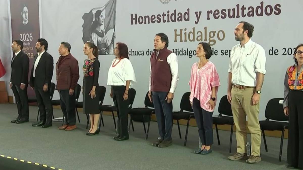 Sheinbaum; defiende pensiones en gira por Hidalgo