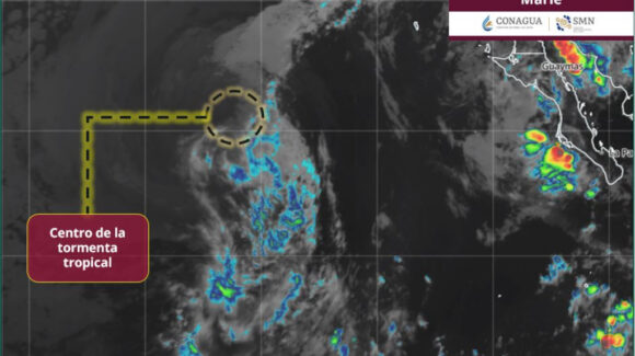 Huracanes 2026: Tormenta tropical “Marie”continua alejandose de México, pero favorece lluvias y mantiene el calor en Sinaloa