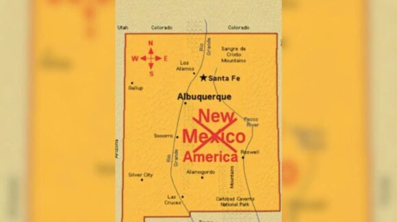 Trump rebautiza Nuevo México como ‘Nueva América’ en mapa difundido en redes