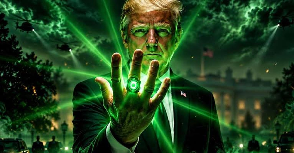 Trump se convierte en Linterna Verde en reciente vídeo difundido por la Casa Blanca