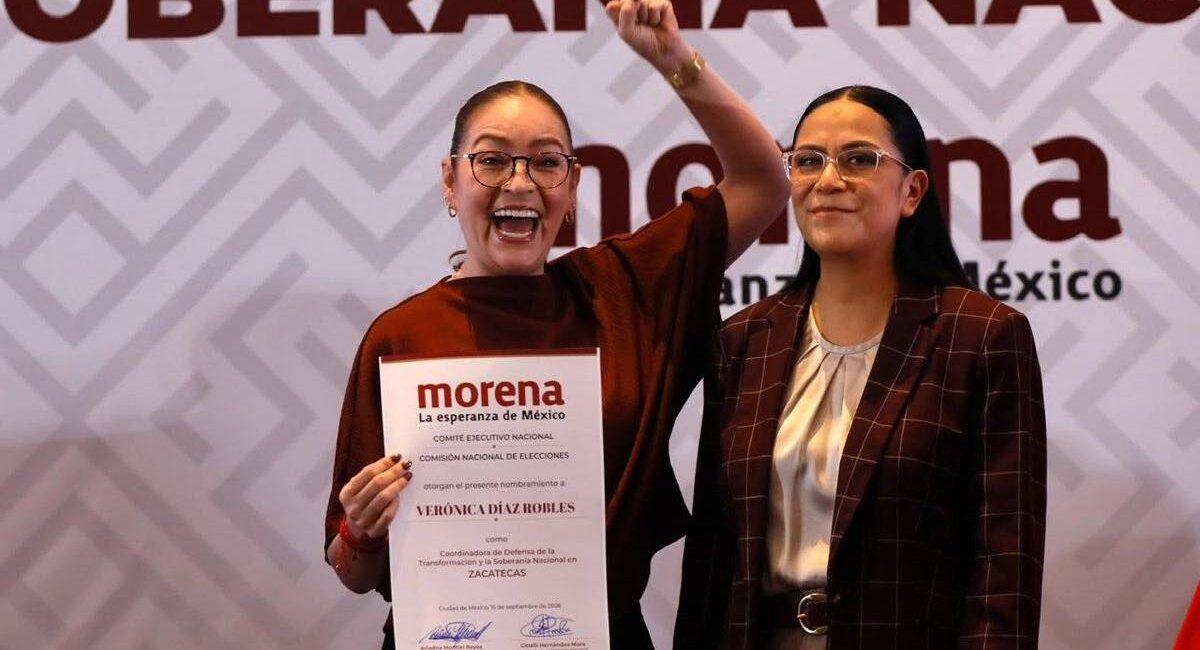 Morena designa a Verónica Díaz como coordinadora de la 4T en Zacatecas