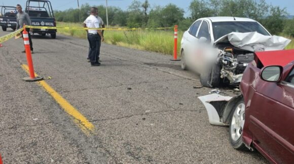 Una mujer sin vida y dos personas lesionadas deja aparatoso accidente en Vibajaqui, El Fuerte, Sinaloa