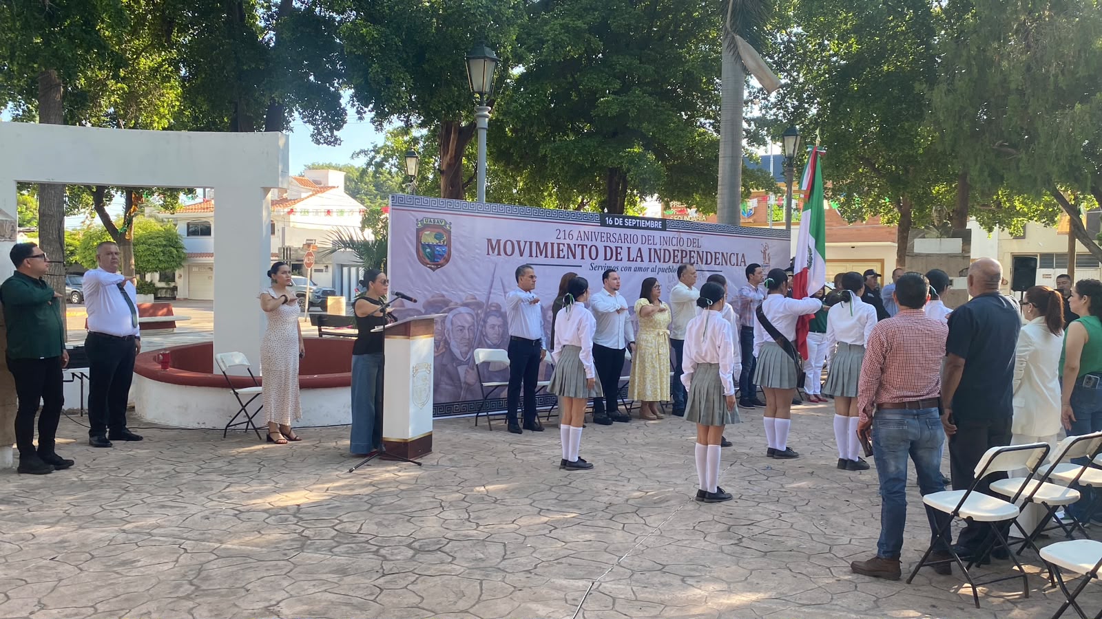 Acto conmemorativo de la Independencia de México en Guasave