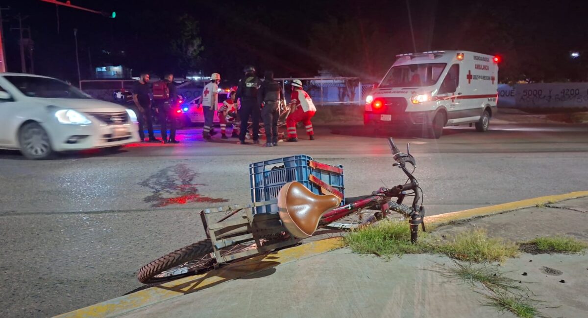 Conductor embiste a ciclista en Mazatlán, Sinaloa