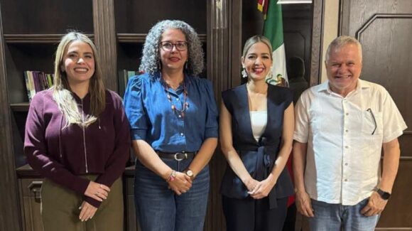 Recibe Graciela Domínguez a alcaldes de Culiacán, Mazatlán y Escuinapa; revisaron temas de interés