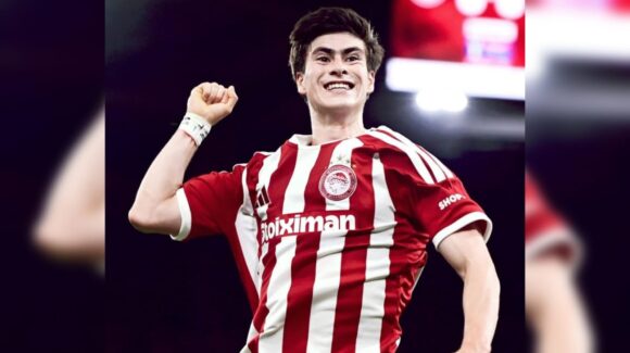 Armando “Hormiga” González logra su primer doblete con el Olympiacos de Grecia